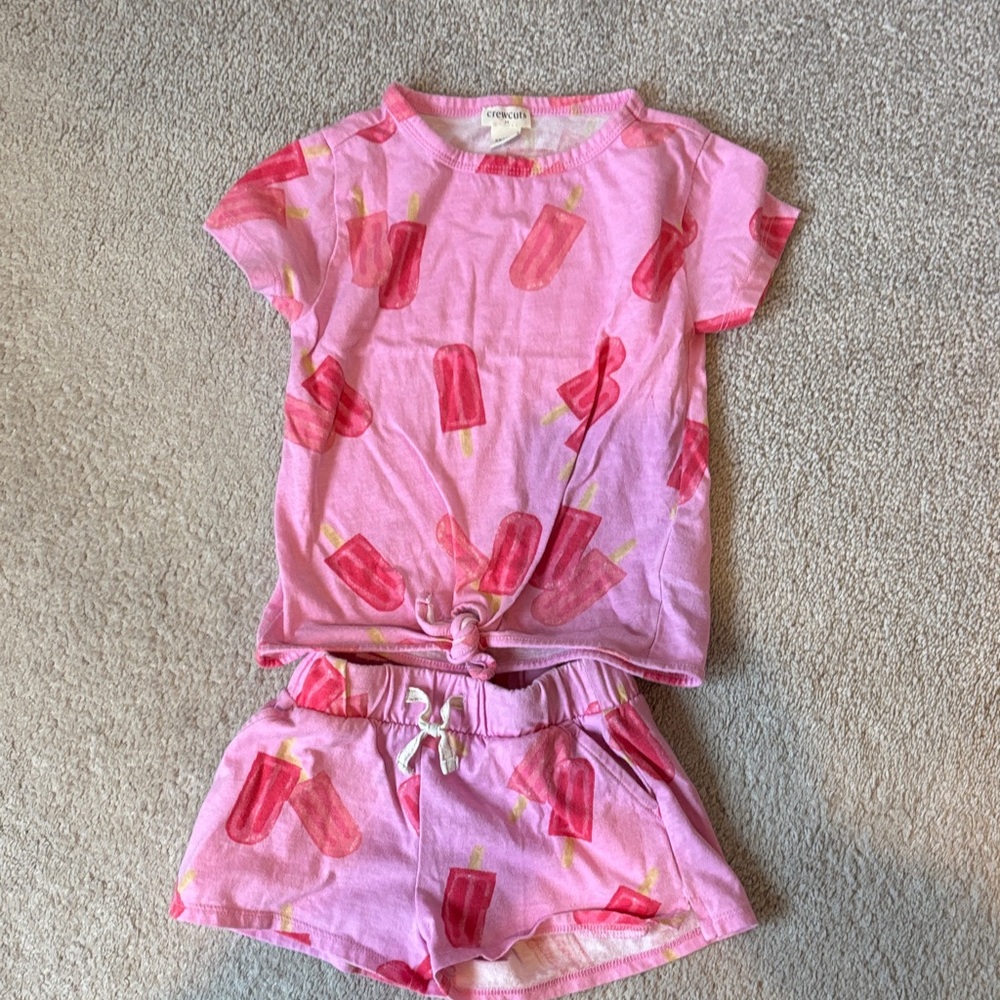 Crewcuts Pink Ice Pop Matching Set